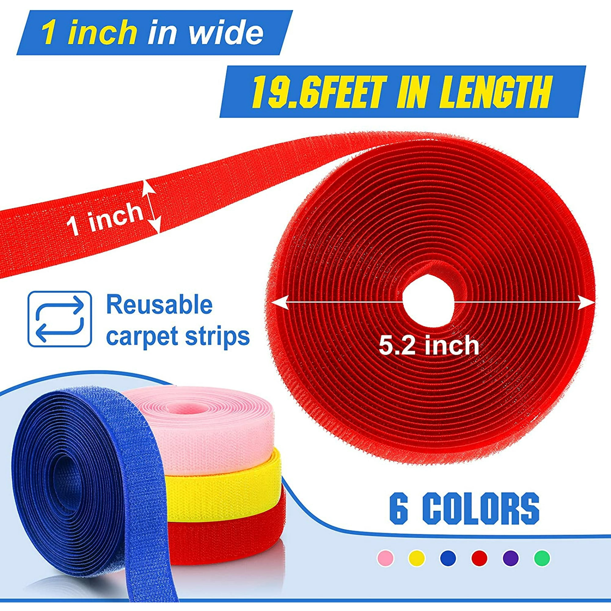 6 Rolls 118 Feet Carpet Marker Strips Reusable Nylon Carpet Strips Carpet Spot Marker Tapes for Teachers Student Classroom and Social Distance 6 Colors 6 Rolls 118 Feet Carpet Marker Strips Reusable Nylon Carpet Strips Carpet Spot Marker Tapes for Teachers Student Classroom and Social Distance 6 Colors